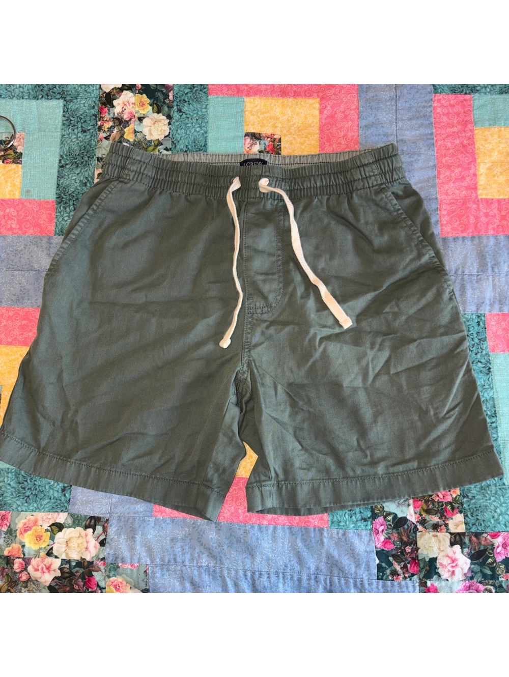 J.Crew Men’s Small $89 Green Drawstring Summer Shorts